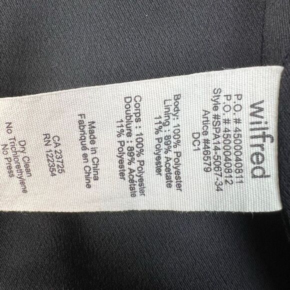 Aritzia Wilfred Black Laboratoire Fuzzy Teddy Sherpa Coat Womens Size Medium - Picture 6 of 11